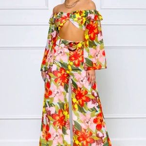 Tropical Pant Set